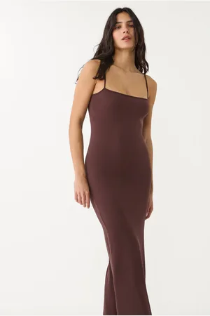 Stradivarius Vestido comprido com alças M