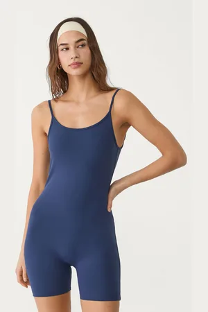 Stradivarius Macacão curto de alças S