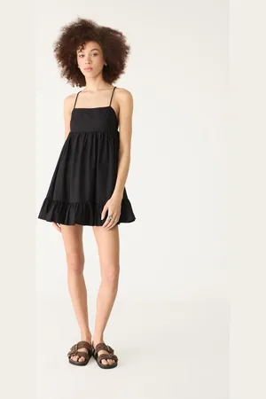 Stradivarius Vestido fluido curto com folhos XS
