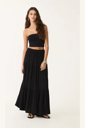 Stradivarius Saia midi boho XS