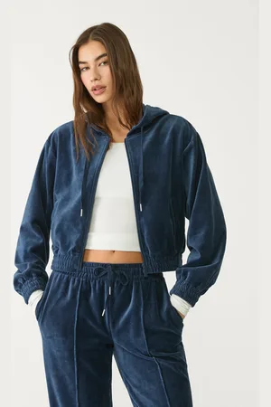 Stradivarius Sweatshirt com capuz de veludo L