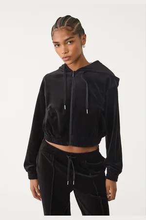 Stradivarius Sweatshirt com capuz de veludo S