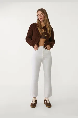 Stradivarius Jeans D78 cropped flare 38