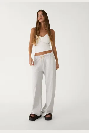 Stradivarius Calças jogger cordão L