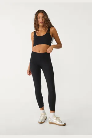 Stradivarius Leggings de algodão com costura invisível L