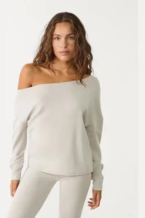 Stradivarius Sweatshirt de ombro descoberto de tato suave XL