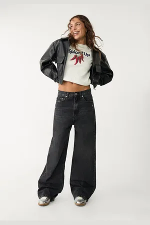Stradivarius D88 Jeans baggy wide 38