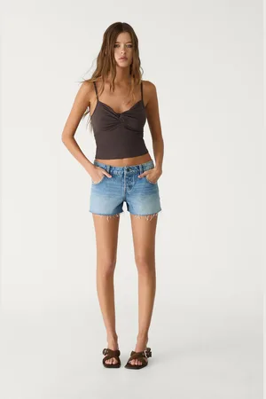 Stradivarius Calções mini denim 32