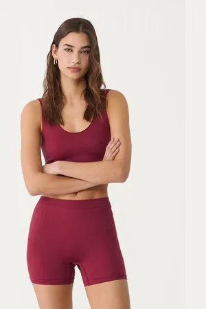 Stradivarius Calções básicos sem costuras L