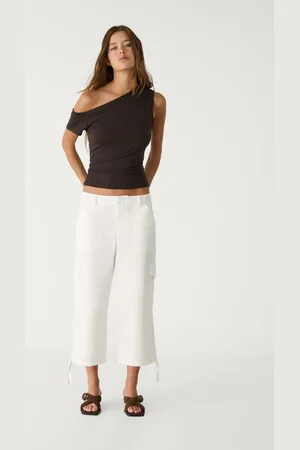 Stradivarius Calças capri cargo 44
