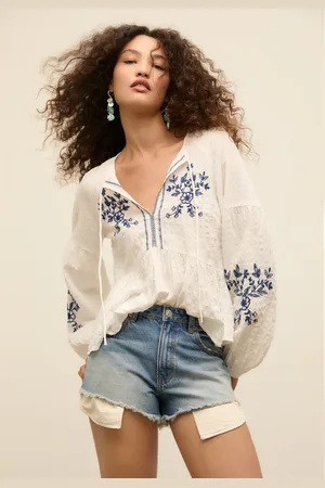 Stradivarius Calções micro denim 42