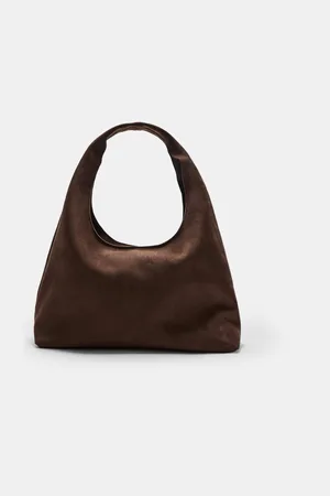 Stradivarius Mala de ombro com efeito de camurça OS