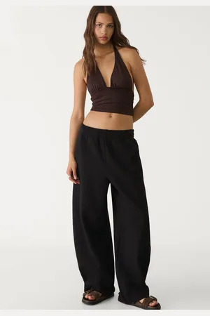 Stradivarius Calças felpa barrel XS