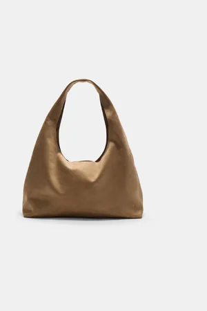 Stradivarius Mala de ombro com efeito de camurça OS