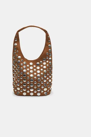 Stradivarius Mala de ombro com tachas OS