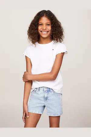 Tommy Hilfiger Ruffle Sleeve Slim T-Shirt