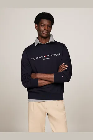 Tommy Hilfiger Logo Embroidery Crew Neck Sweatshirt