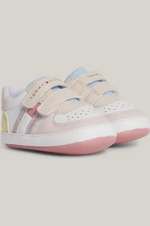 Tommy Hilfiger Colour-Blocked Glitter Flag Hook And Loop Trainers