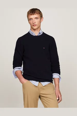 Tommy Hilfiger Waffle Knit Crew Neck Jumper