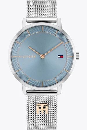 Tommy Hilfiger Rose Gold-Plated Leather Strap Watch