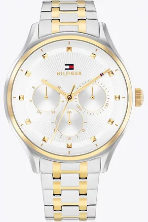 Tommy Hilfiger Two-Tone Gold-Plated Bracelet Watch