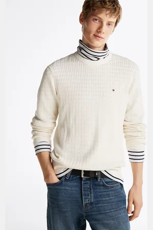 Tommy Hilfiger Herringbone Knit Crew Neck Jumper