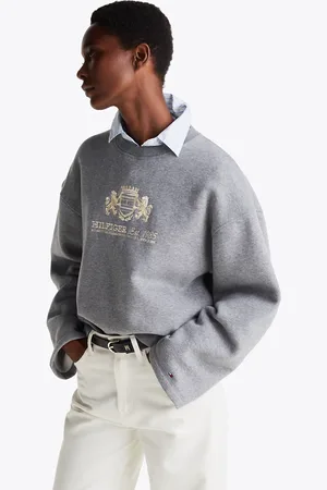 Tommy Hilfiger Logo Embroidery Wide Sleeve Sweatshirt