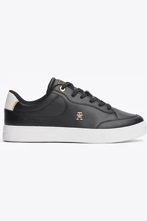 Tommy Hilfiger Leather TH Monogram Court Trainers