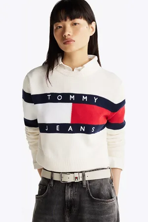 Tommy Hilfiger Colour-Blocked Flag Relaxed Jumper