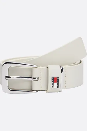 Tommy Hilfiger Plaque Keeper Leather Belt