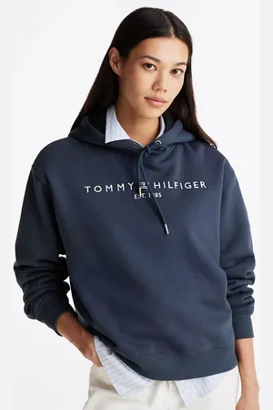 Tommy Hilfiger Logo Fleece Drawstring Hoody