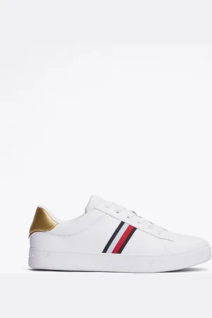 Tommy Hilfiger Leather Signature Tape Court Trainers