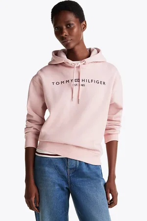 Tommy Hilfiger Logo Fleece Drawstring Hoody