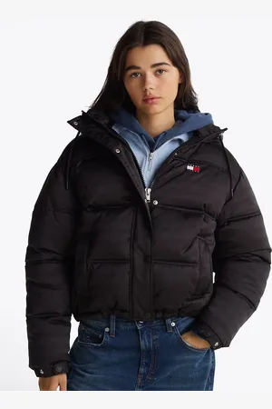 Tommy Hilfiger Logo Print Hooded Puffer Jacket
