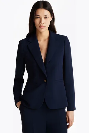 Tommy Hilfiger Slim Fit Single Breasted Crepe Blazer