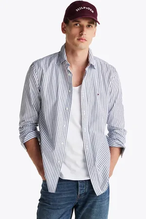 Tommy Hilfiger TH Flex Regular Fit Stripe Poplin Shirt