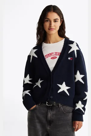 Tommy Hilfiger Star Knit Cardigan With Wool