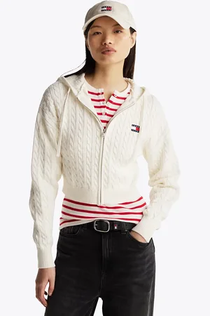 Tommy Hilfiger Cable Knit Zip-Thru Sweatshirt