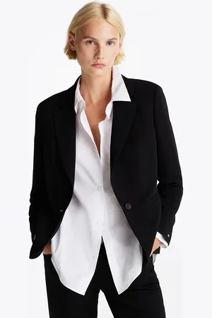 Tommy Hilfiger Slim Fit Single Breasted Crepe Blazer