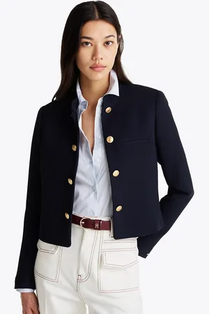 Tommy Hilfiger Slim Fit Mandarin Collar Blazer