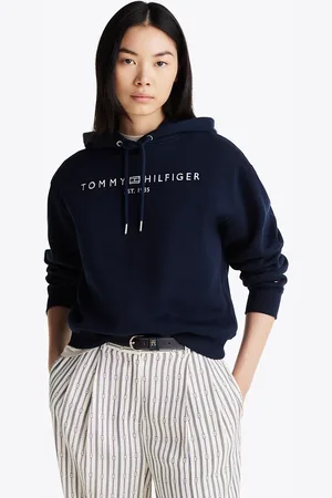 Tommy Hilfiger Logo Fleece Drawstring Hoody