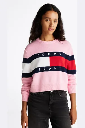 Tommy Hilfiger Colour-Blocked Flag Relaxed Jumper
