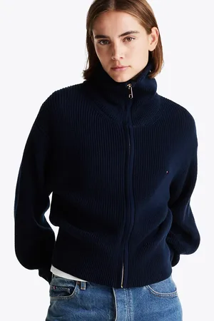 Tommy Hilfiger Cardigan Stitch Zip-Thru Sweatshirt