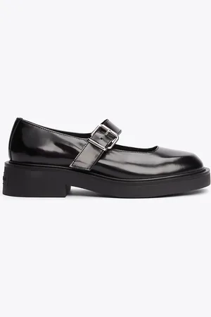 Tommy Hilfiger Leather Block Heel Mary Janes
