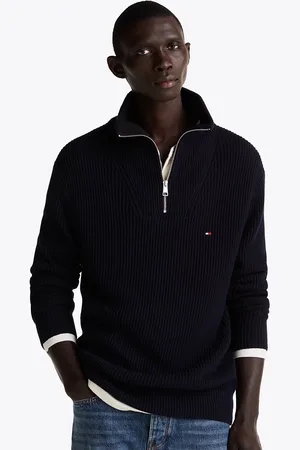 Tommy Hilfiger Rib Knit Half-Zip Jumper