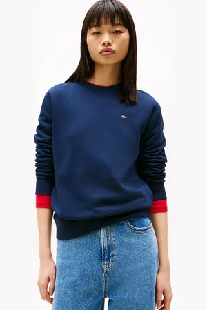 Tommy Hilfiger Flag Embroidery Crew Neck Sweatshirt
