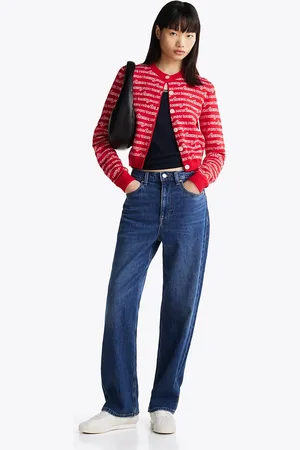 Tommy Hilfiger Faded High Rise Slim Straight Jeans