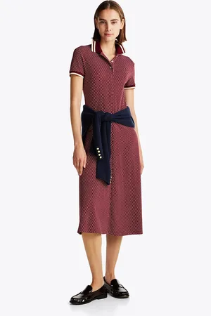 Tommy Hilfiger Print Midi Polo Dress