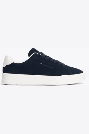 Tommy Hilfiger Suede Flatform Court Trainers
