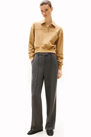 Tommy Hilfiger Seam Detail Relaxed Straight Leg Trousers